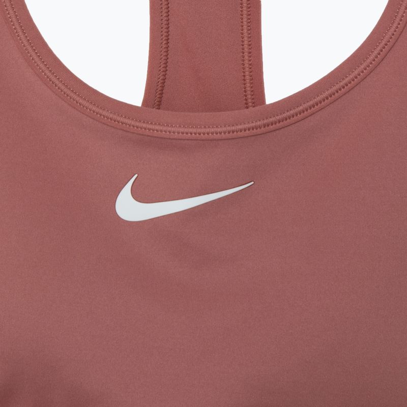 Αθλητικό σουτιέν Nike Swoosh Medium Support canyon pink/white 3