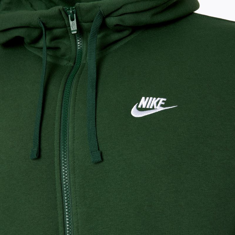 Ανδρικό φούτερ Nike Sportswear Club Fleece ελάτης/έλατο/λευκό 3