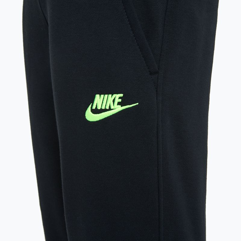 Παιδικό παντελόνι Nike Sportswear Club Fleece μαύρο / volt 3