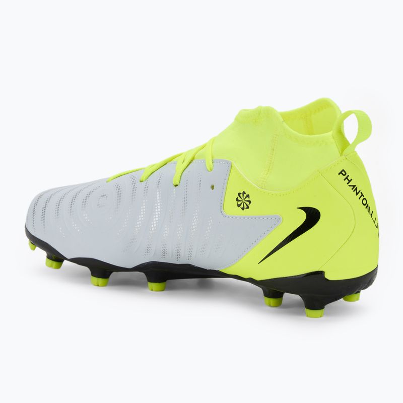 Παιδικά ποδοσφαιρικά παπούτσια Nike Phantom Luna 2 Academy FG/MG μεταλλικό ασημί/βολτ/μαύρο 3