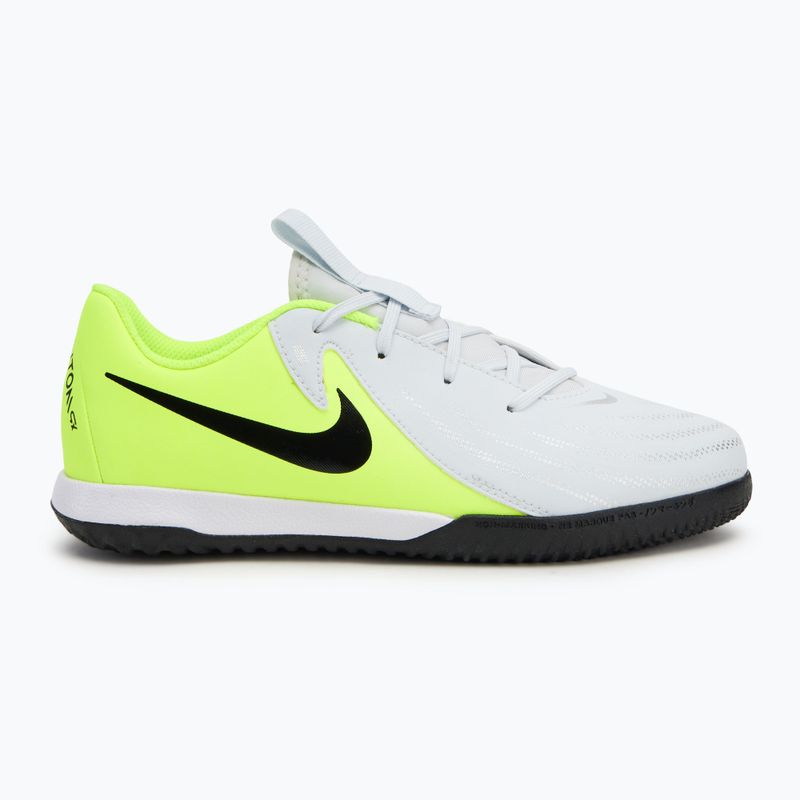 Παιδικά ποδοσφαιρικά παπούτσια Nike Phantom GX 2 Academy IC μεταλλικό ασημί/βολτ/μαύρο 2