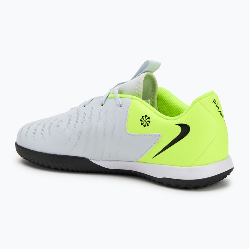 Παιδικά ποδοσφαιρικά παπούτσια Nike Phantom GX 2 Academy IC μεταλλικό ασημί/βολτ/μαύρο 3