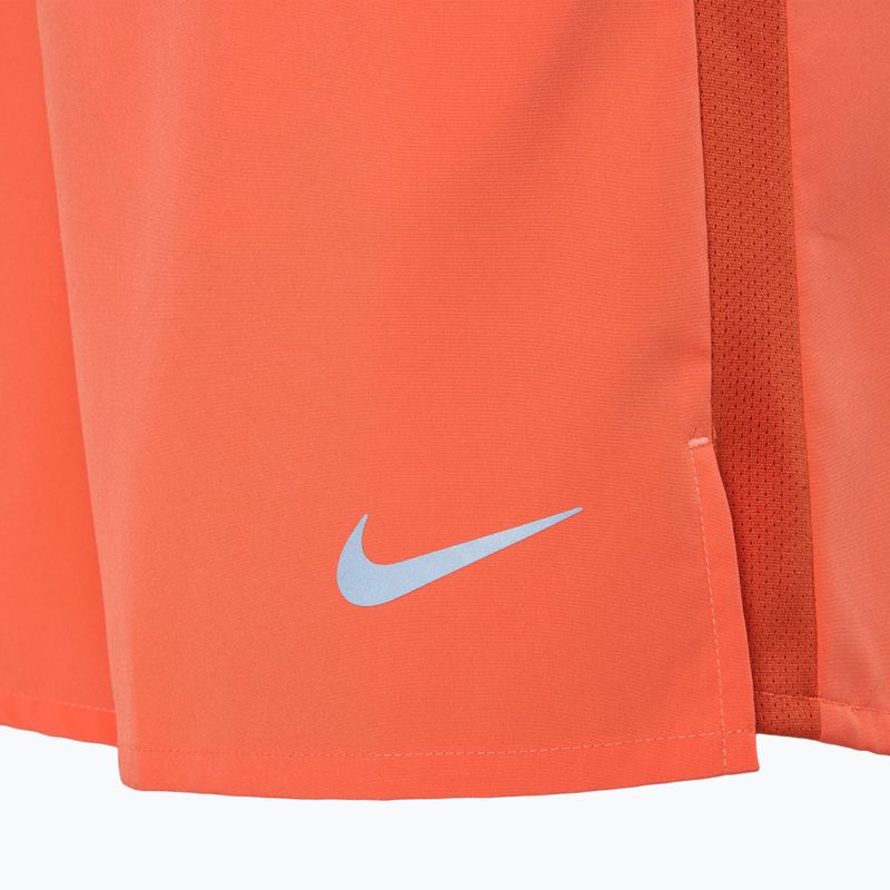 Ανδρικό σορτς Nike Dri-Fit Challenger 7" Brief-Lined light wild mango / αντανακλαστικό ασημί 3