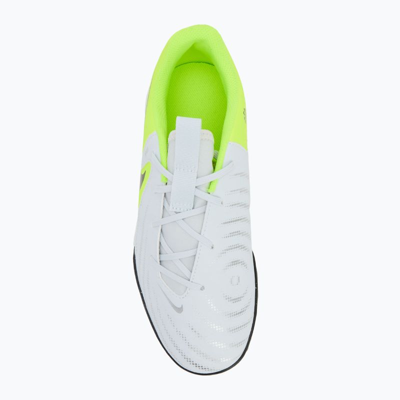 Παιδικά ποδοσφαιρικά παπούτσια Nike Phantom GX 2 Academy TF μεταλλικό ασημί/βολτ/μαύρο 5