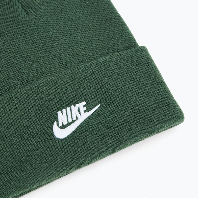 Nike Peak Futura Beanie έλατο/λευκό χειμερινό καπέλο 3