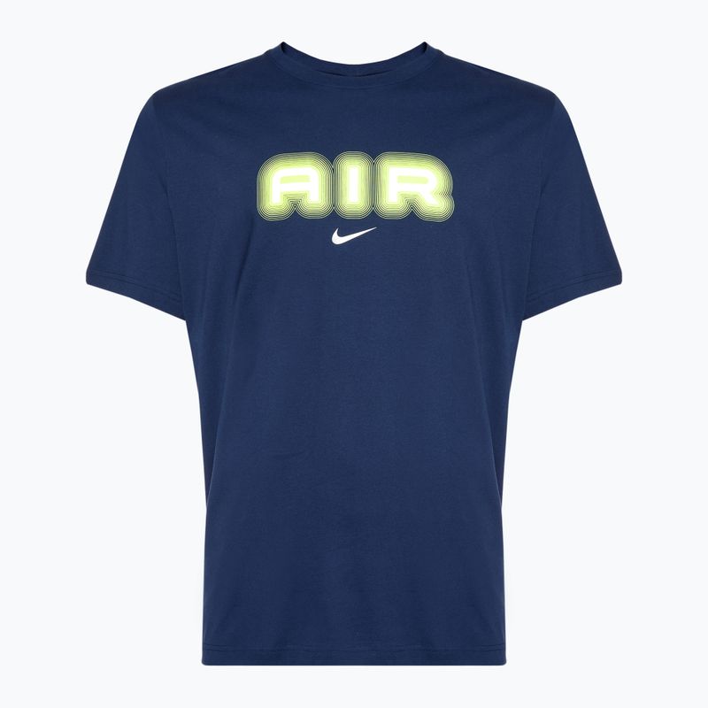 Ανδρικό μπλουζάκι Nike Air Graphic midnight navy/volt T-shirt