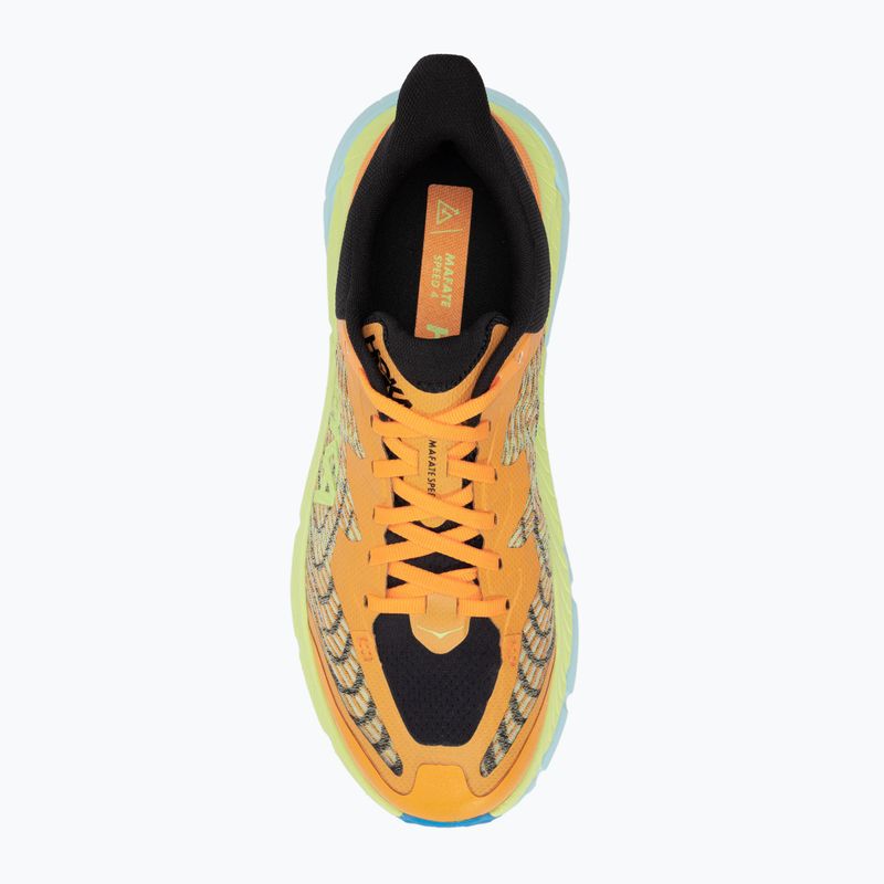 Ανδρικά παπούτσια HOKA Mafate Speed 4 solar flare/lettuce running shoes 5