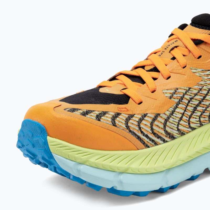 Ανδρικά παπούτσια HOKA Mafate Speed 4 solar flare/lettuce running shoes 7