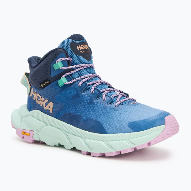 HOKA Trail Code GTX μπότες πεζοπορίας foggy night/aqua breeze