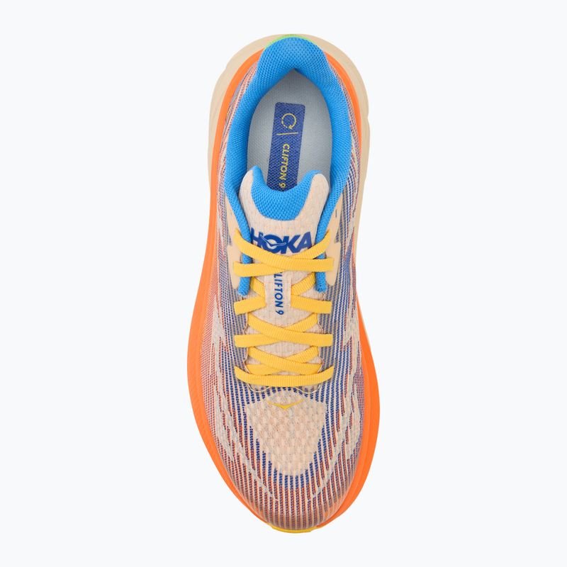 HOKA Clifton 9 ultramarine/electric tangerine παιδικά παπούτσια τρεξίματος 5