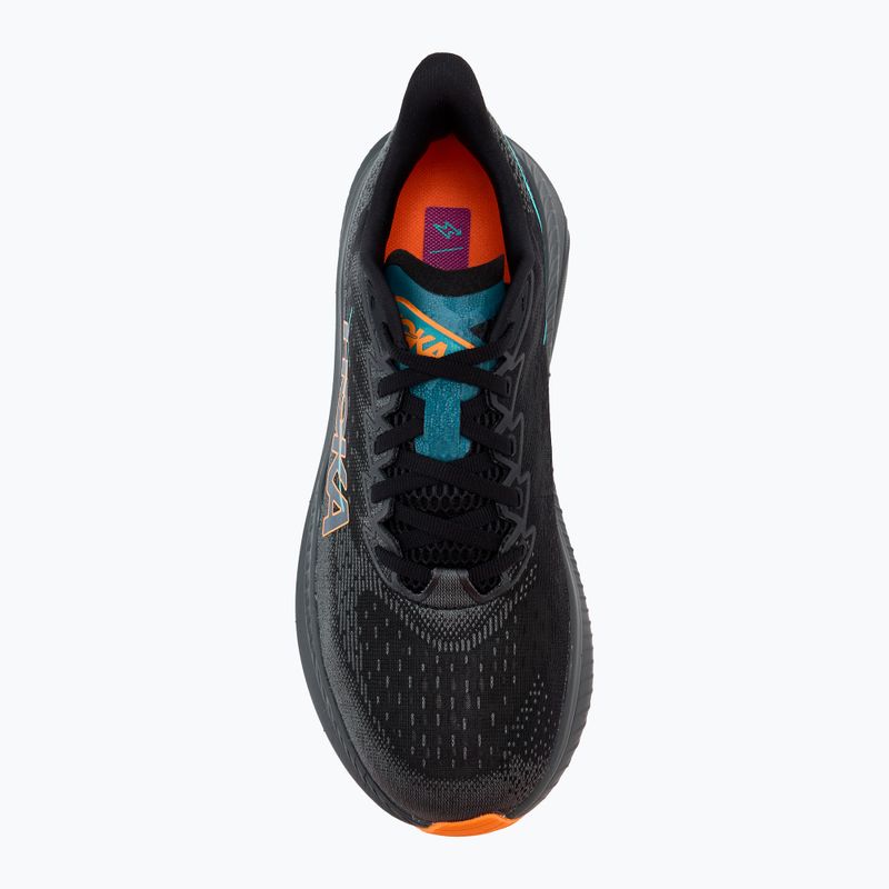 Ανδρικά παπούτσια για τρέξιμο HOKA Mach 6 black/electric tangerine 5