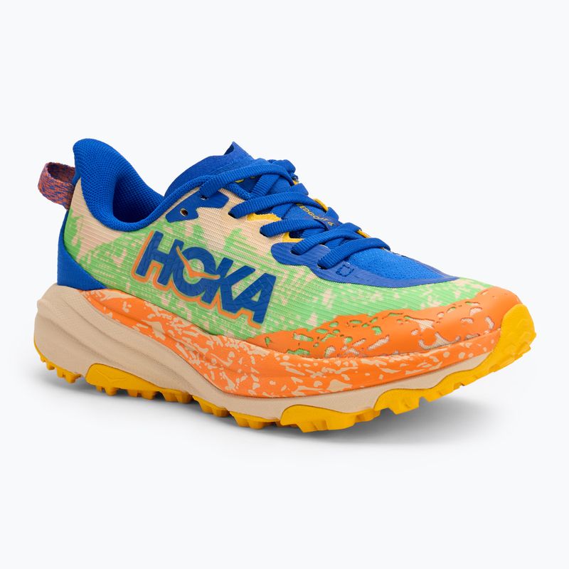 HOKA Speedgoat 6 ultramarine/electric lime παιδικά παπούτσια για τρέξιμο