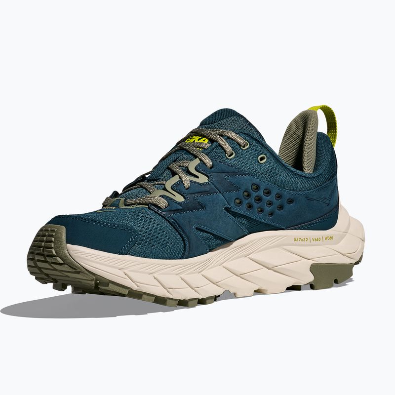 HOKA ανδρικές μπότες πεζοπορίας Anacapa Breeze Low μπλε λυκόφως / γάλα βρώμης 4