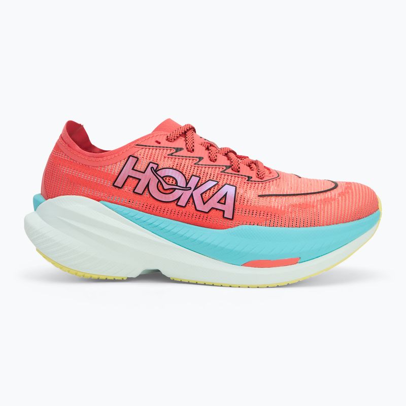 HOKA Mach X 2 ανδρικά παπούτσια για τρέξιμο grapefuit/electric coral 2