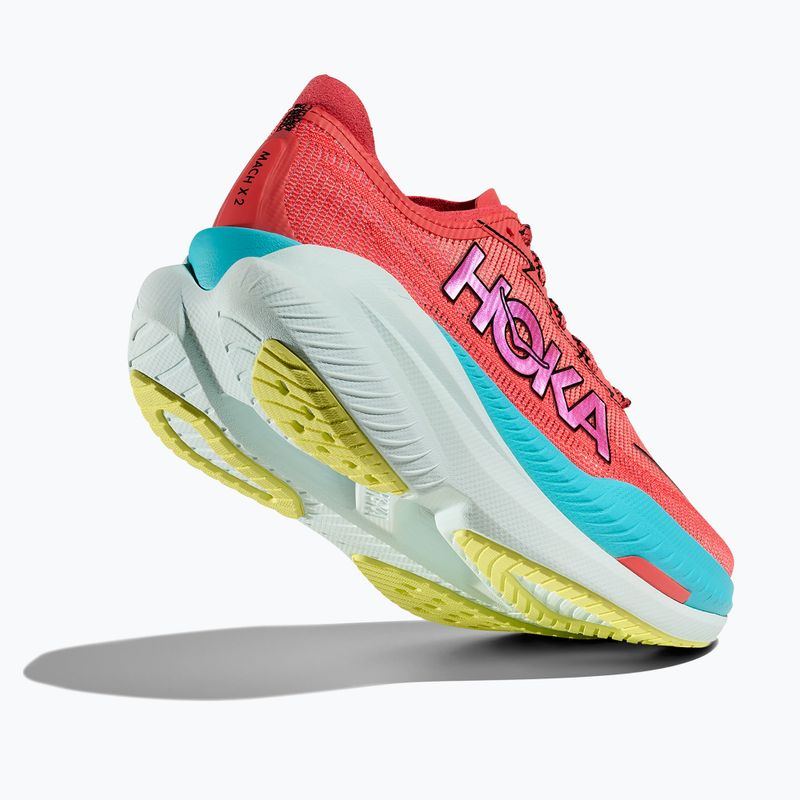 HOKA Mach X 2 ανδρικά παπούτσια για τρέξιμο grapefuit/electric coral 11