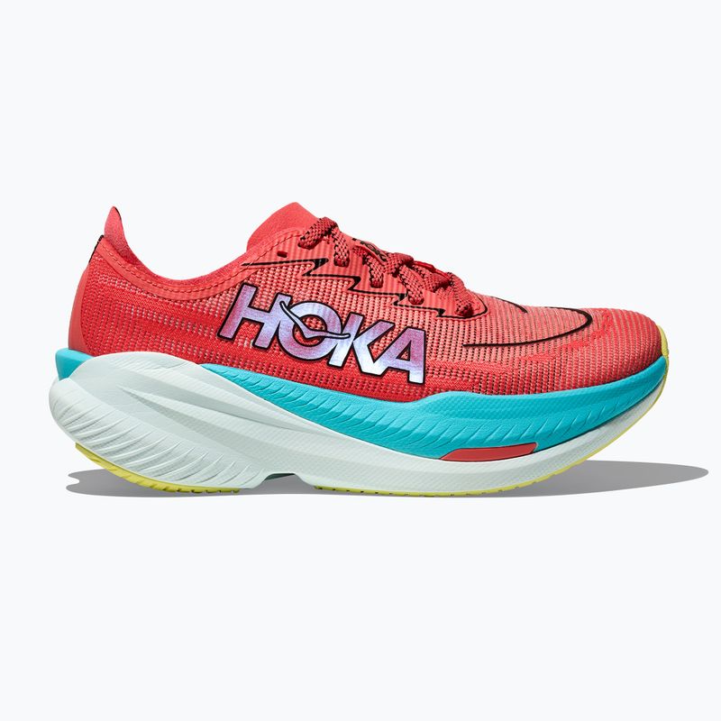 Γυναικεία παπούτσια για τρέξιμο HOKA Mach X 2 γκρέιπφρουτ/ηλεκτρικό κοράλλι 10