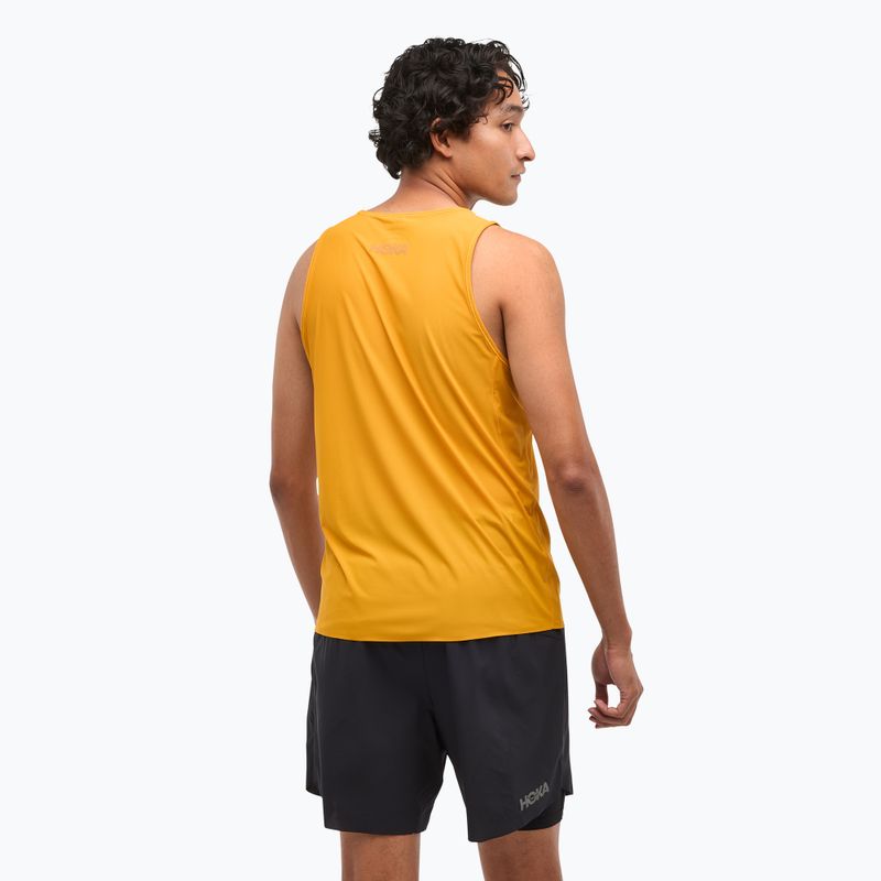 Ανδρικό αθλητικό μπλουζάκι HOKA Airolite Run Tank varsity yellow 3