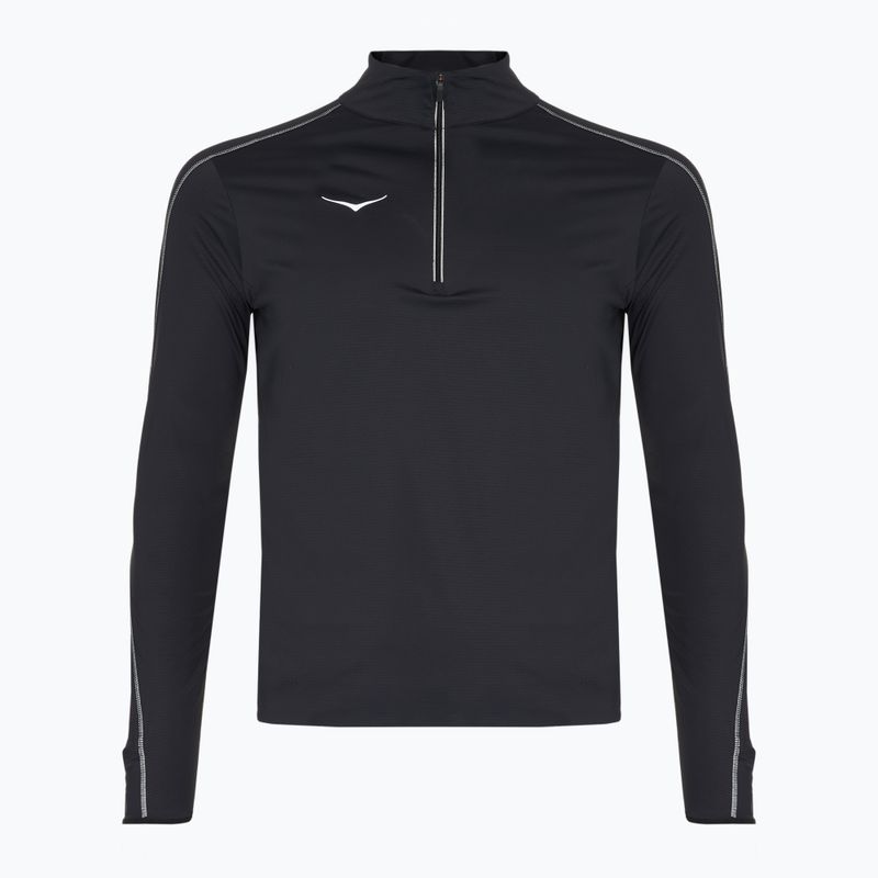 Ανδρικό φούτερ για τρέξιμο HOKA GlideTech Quarter Zip μαύρο