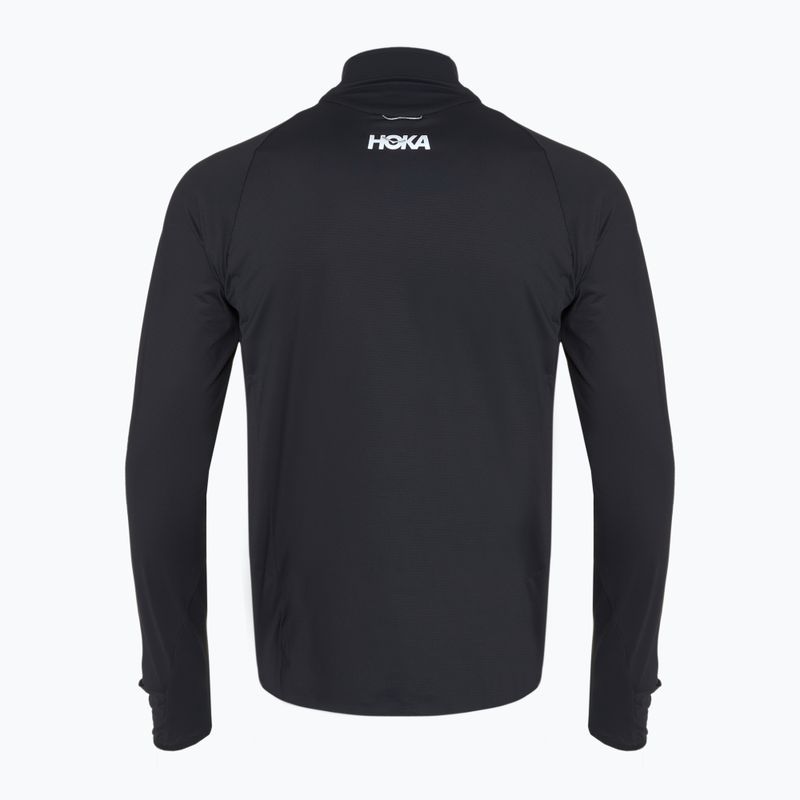 Ανδρικό φούτερ για τρέξιμο HOKA GlideTech Quarter Zip μαύρο 2