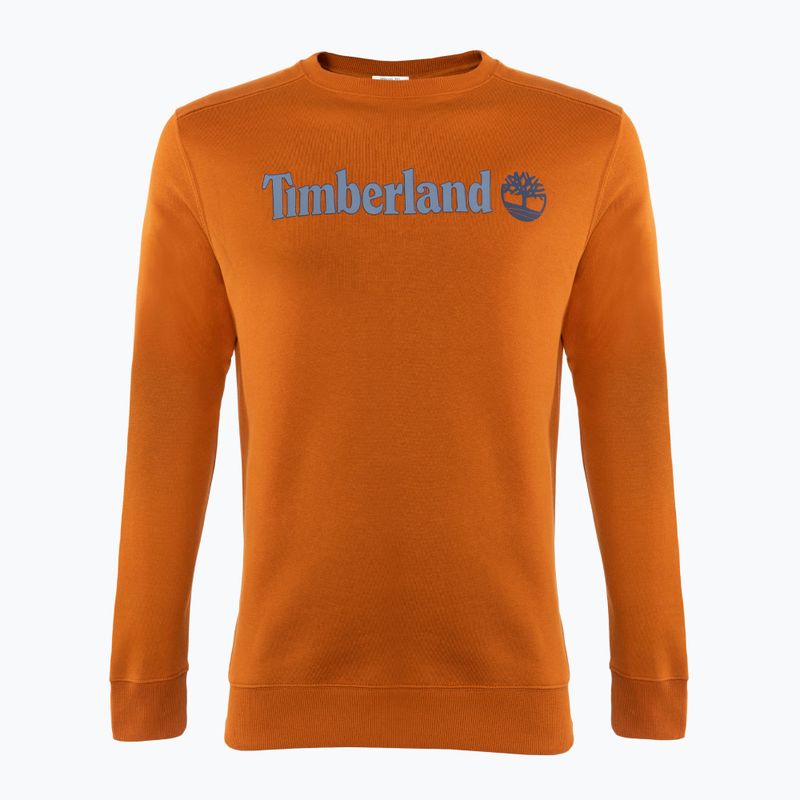 Ανδρικό φούτερ Timberland Linear Logo Crew Neck umber