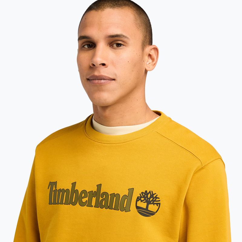 Ανδρικό φούτερ Timberland Linear Logo Crew Neck chai tea 4