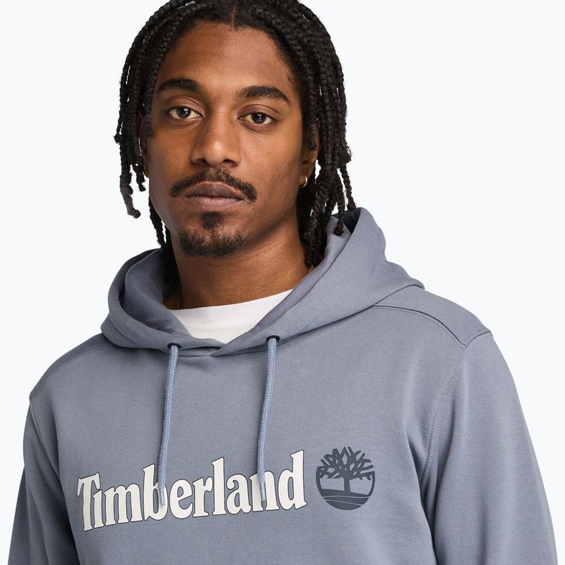 Ανδρικό φούτερ Timberland Linear Logo Hoodie folkstone gray 4