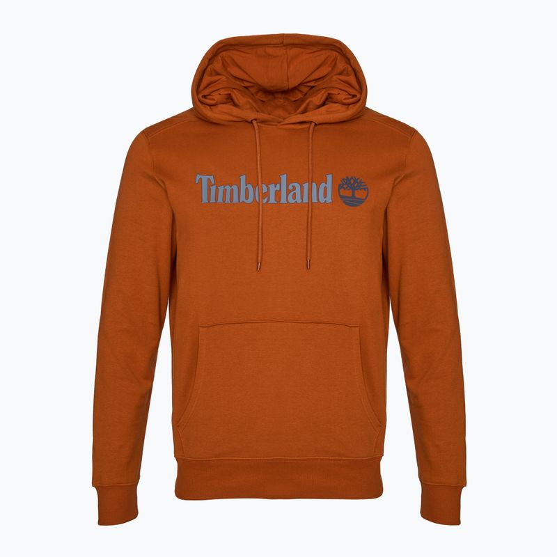 Ανδρικό Timberland Linear Logo Hoodie umber