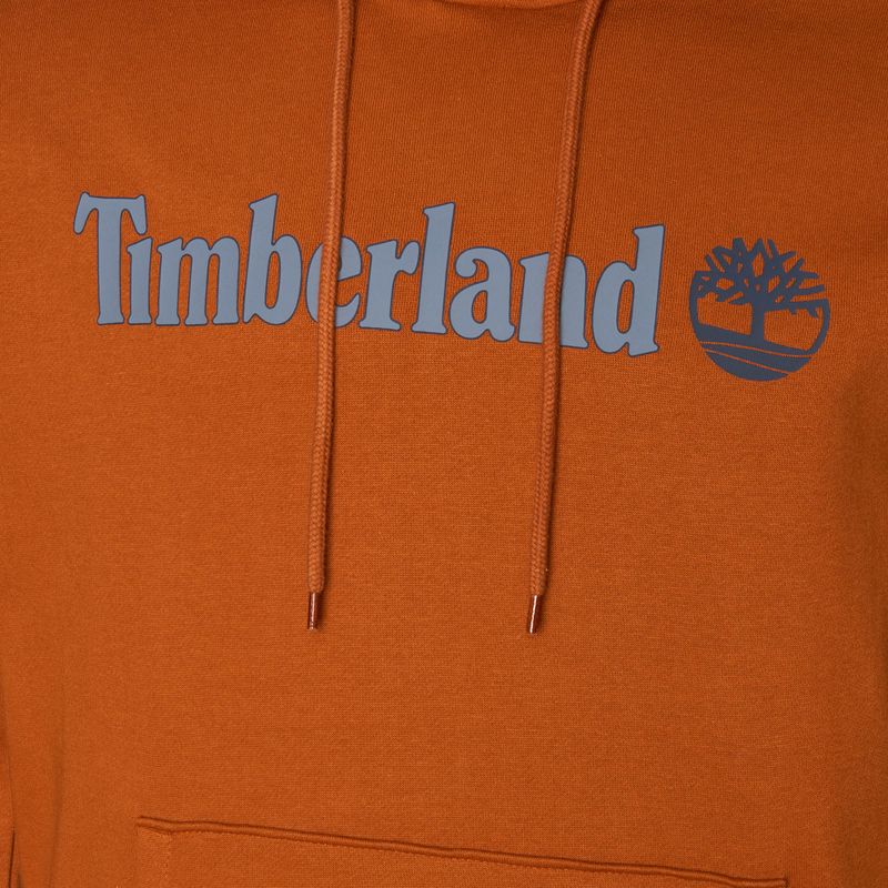 Ανδρικό Timberland Linear Logo Hoodie umber 3