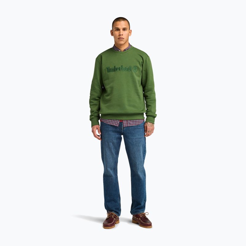 Ανδρικό φούτερ Timberland Embroidery Tonal Crew Neck black forest green 2