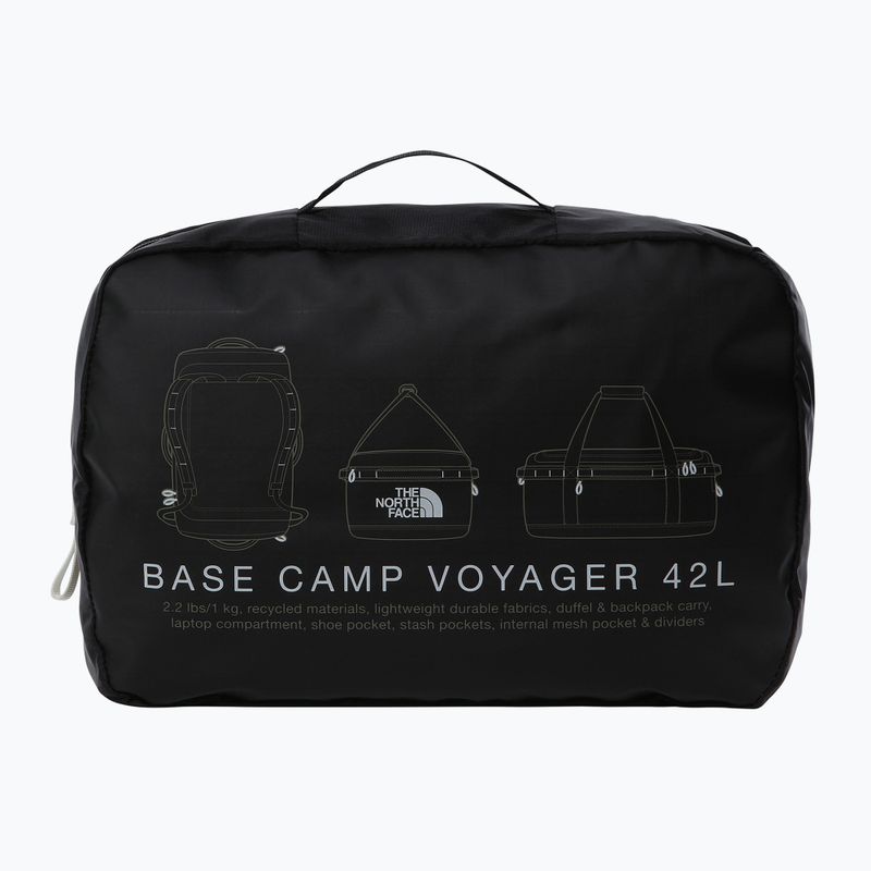 Τσάντα ταξιδιού The North Face Base Camp Voyager Duffel 42 l black/white/npf 5