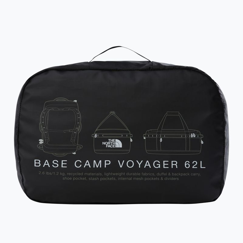 Τσάντα ταξιδιού The North Face Base Camp Voyager Duffel 62 l black/white/npf 5