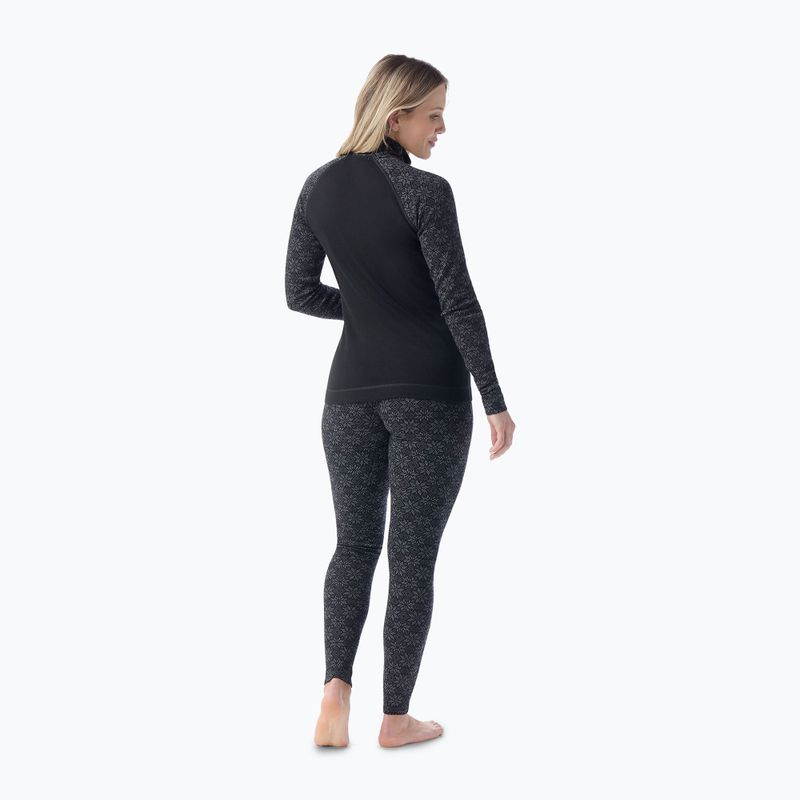 Γυναικεία θερμική μπλούζα Smartwool Classic Thermal Merino Base Layer 1/4 Zip Boxed black digi snow 2