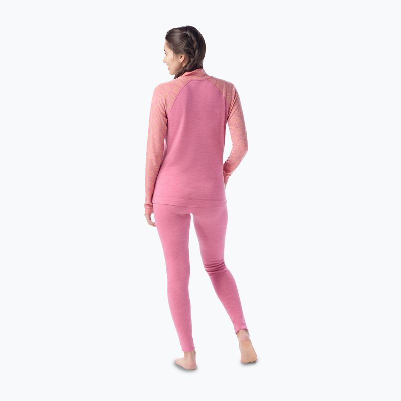 Γυναικείο θερμικό φούτερ Smartwool Classic Thermal Merino Base Layer 1/4 Zip Boxed garden pink digi snow 2