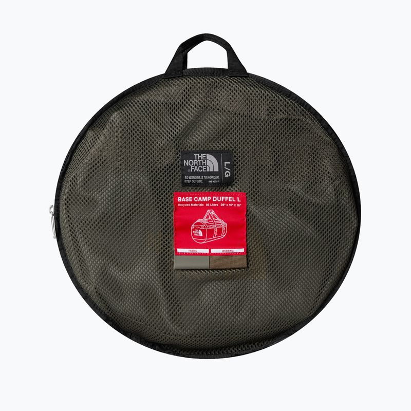 The North Face Base Camp Duffel L 95 l νέα taupe πράσινο/καπνιστό καφέ/χρηστικό καφέ ταξιδιωτική τσάντα 3