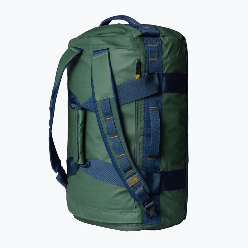 The North Face Base Camp Voyager Duffel 42 l ταξιδιωτική τσάντα σε πράσινο/σκιαστικό μπλε χρώμα 2