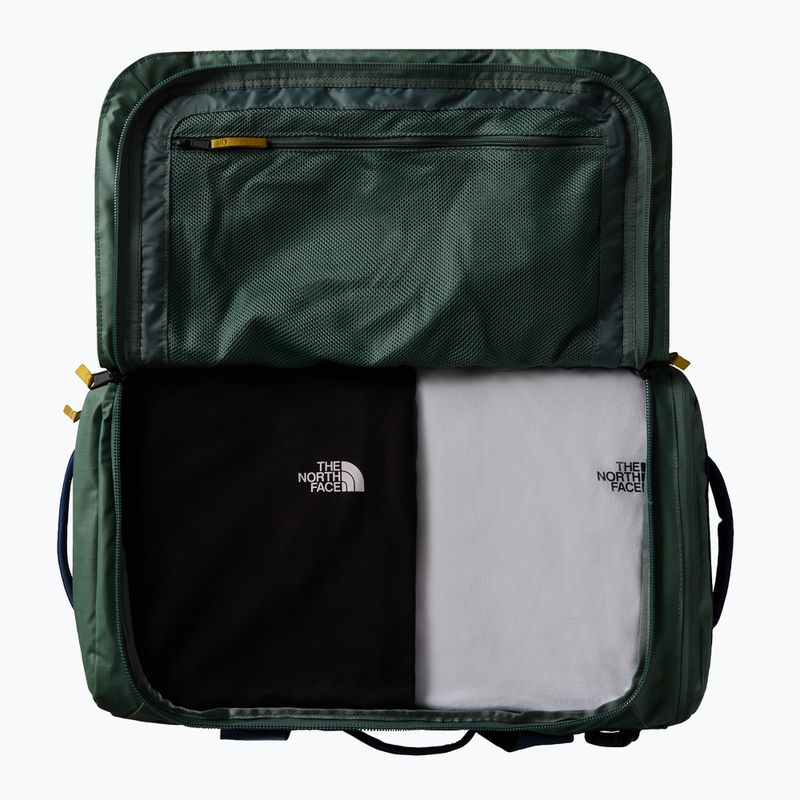 The North Face Base Camp Voyager Duffel 42 l ταξιδιωτική τσάντα σε πράσινο/σκιαστικό μπλε χρώμα 5