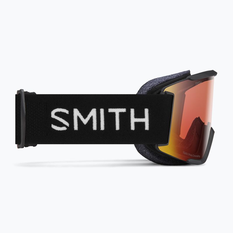 Smith Squad S μαύρα γυαλιά σκι chromapop pro photochromic κόκκινος καθρέφτης 4