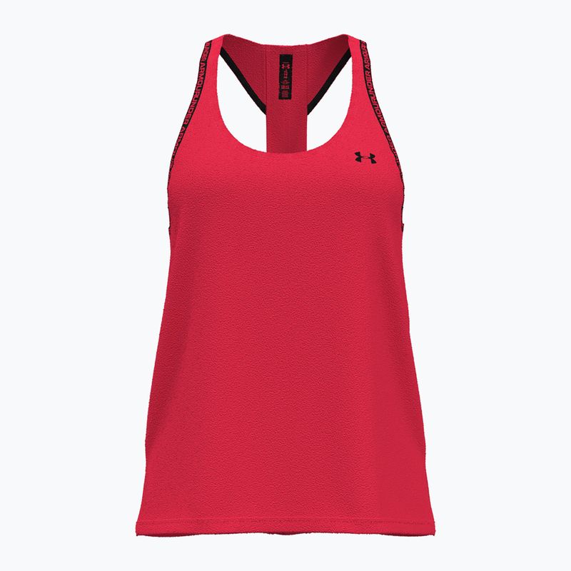 Under Armour Knockout Tank racer κόκκινο/μαύρο γυναικείο προπονητικό μπλουζάκι