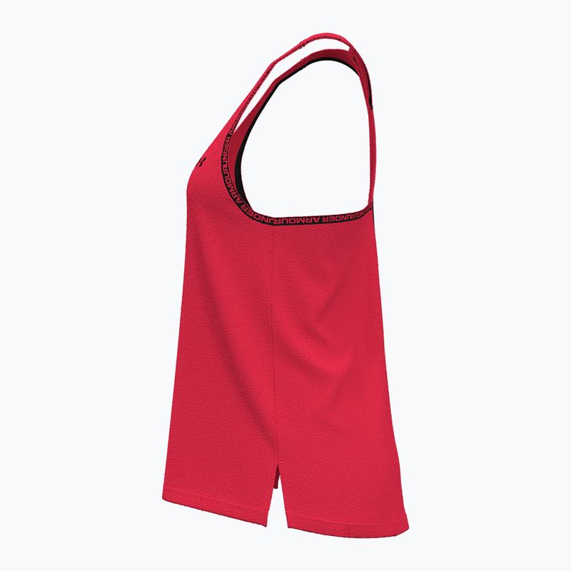 Under Armour Knockout Tank racer κόκκινο/μαύρο γυναικείο προπονητικό μπλουζάκι 4