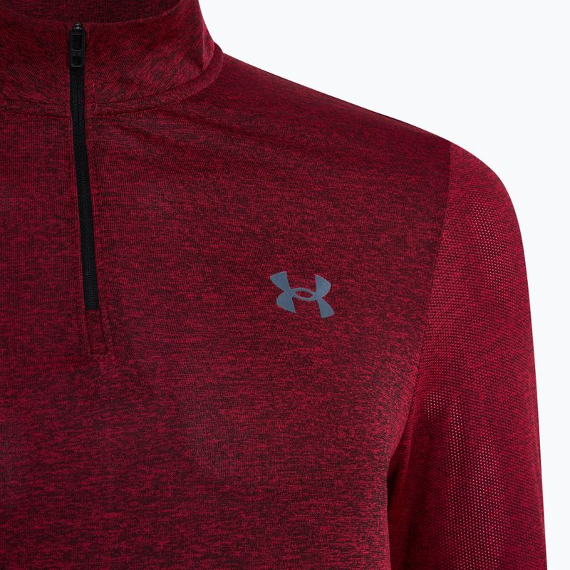 Ανδρικό Under Armour Seamless Stride 1/4 Zip τρέξιμο φούτερ φούτερ δρομέας κόκκινο/ανακλαστικό 5