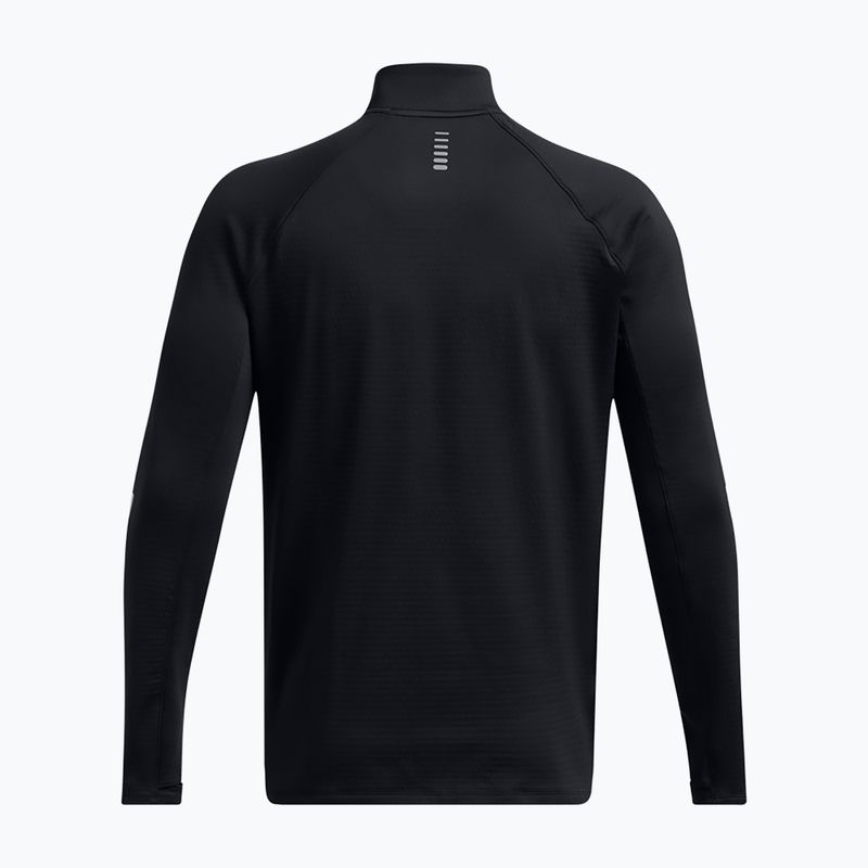 Under Armour Launch Elite CW Half Zip μαύρο/ανακλαστικό ανδρικό φούτερ για τρέξιμο 4