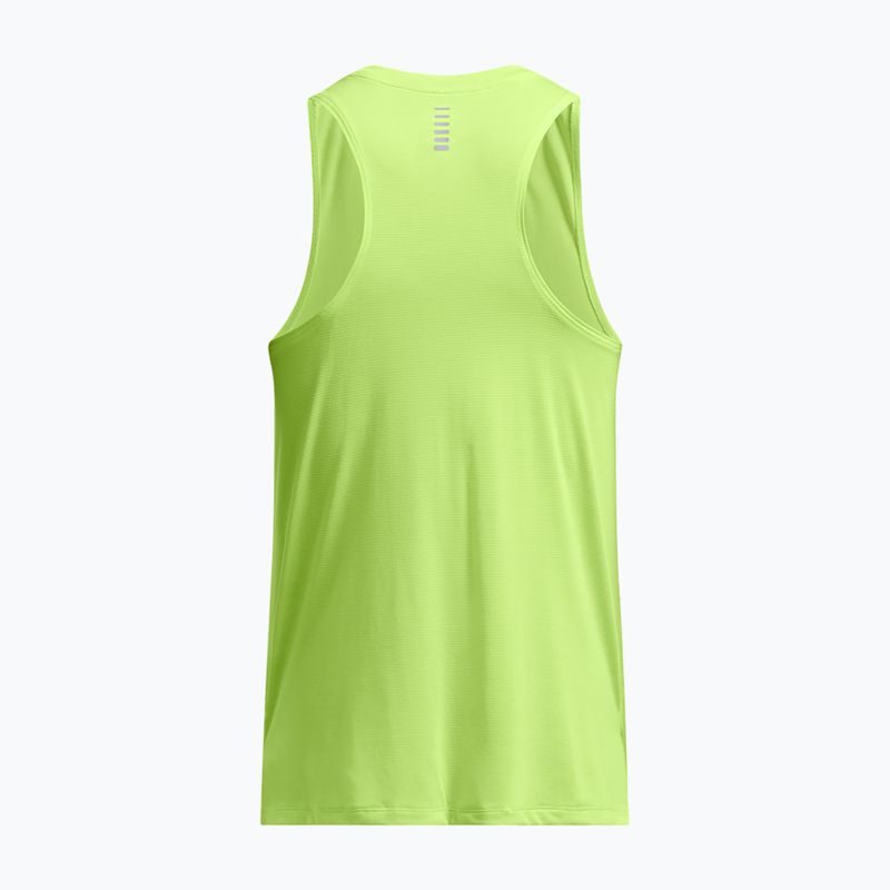 Under Armour Launch Singlet morph πράσινο/ανακλαστικό ανδρικό running tank top 4