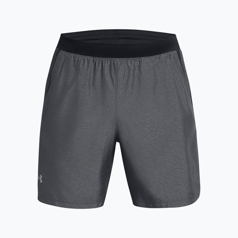 Ανδρικό Under Armour Launch 7" Heather μαύρο / μαύρο / αντανακλαστικό σορτς για τρέξιμο 6