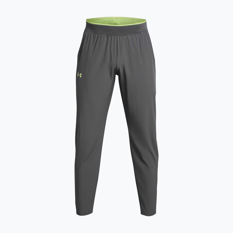 Ανδρικό παντελόνι τρεξίματος Under Armour Storm Run castlerock / morhp green / αντανακλαστικό 6