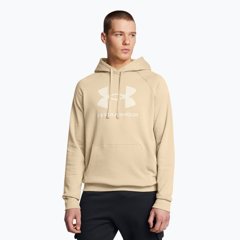 Ανδρικό φούτερ Under Armour Rival Fleece Logo HD city χακί/λευκό φούτερ Summit