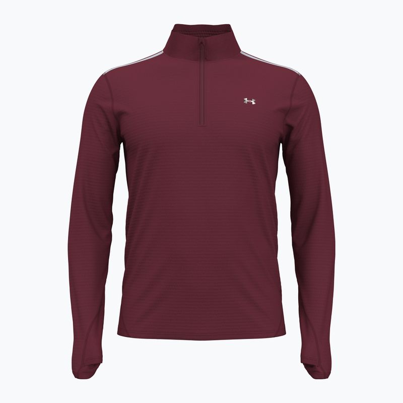 Ανδρικό Under Armour Vanish CW 1/4 Zip καρδιναλλί/ανακλαστικό φούτερ για τρέξιμο