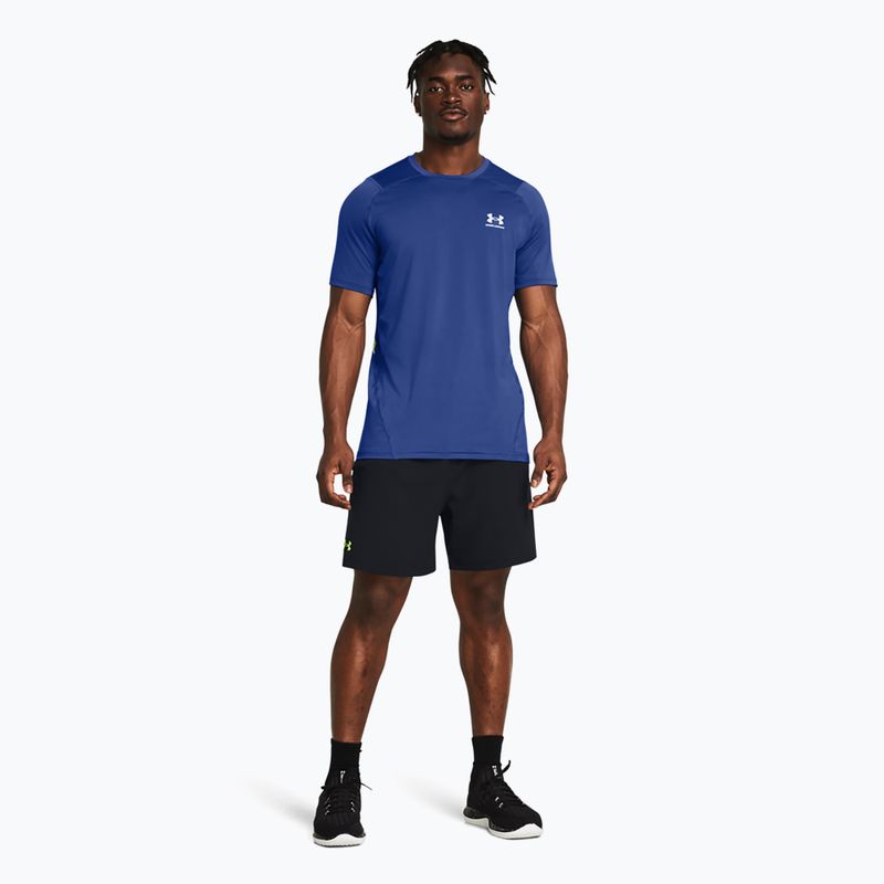 Under Armour ανδρικό προπονητικό σορτς UA Vanish Woven 6in μαύρο/πράσινο χρώμα 2