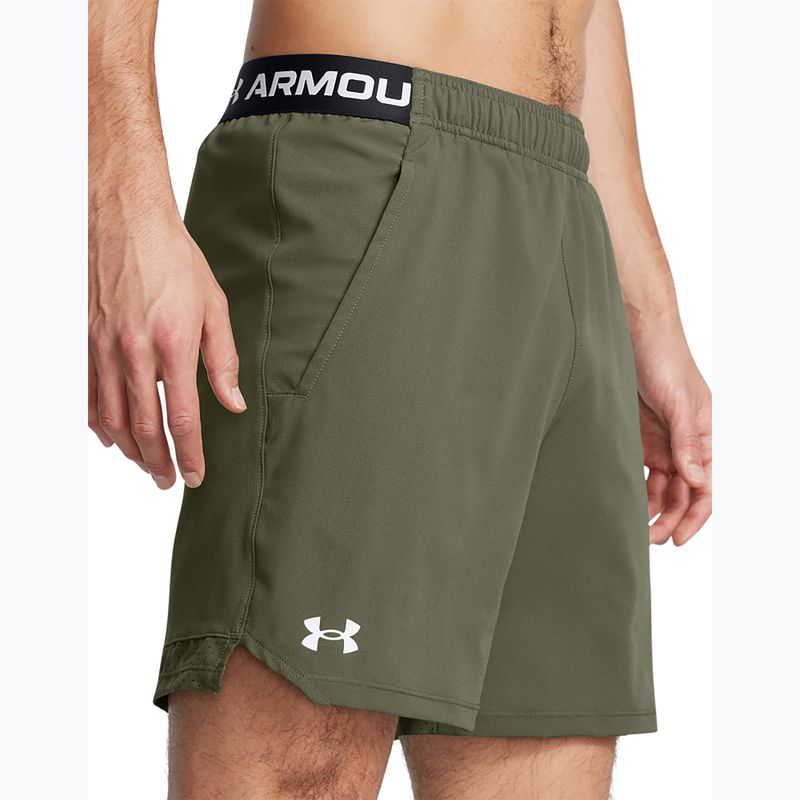 Under Armour ανδρικό προπονητικό σορτς UA Vanish Woven 6in marine green/white 4