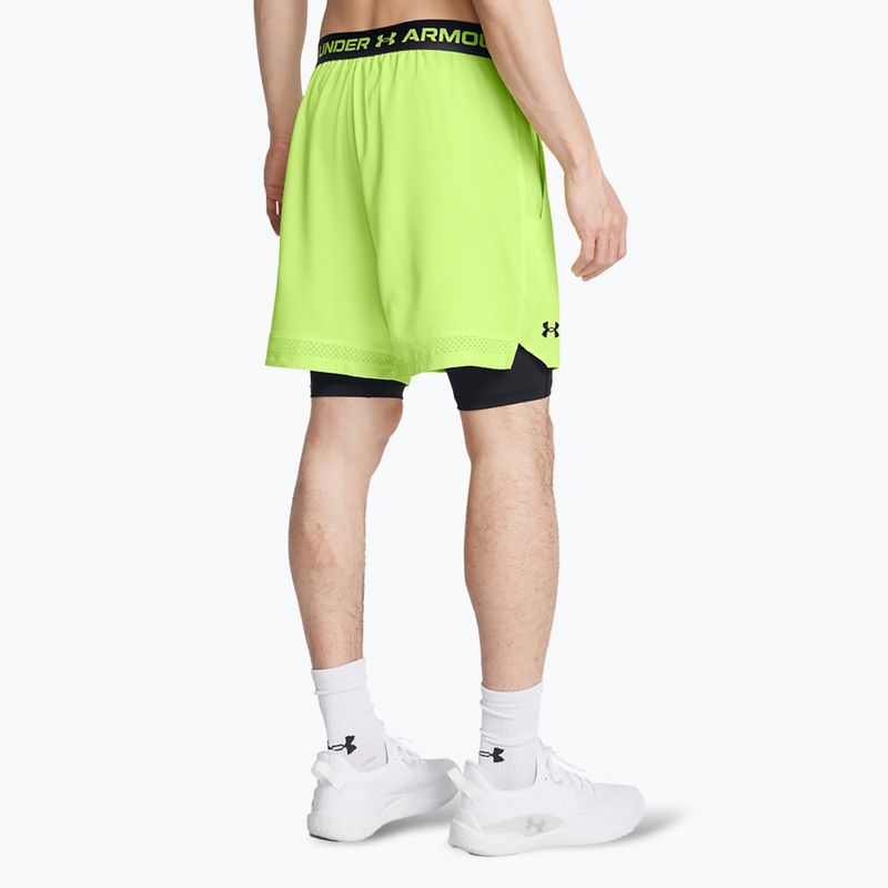 Under Armour ανδρικό προπονητικό σορτς Vanish Woven 2in1 Sts morph green / blavk / black 3