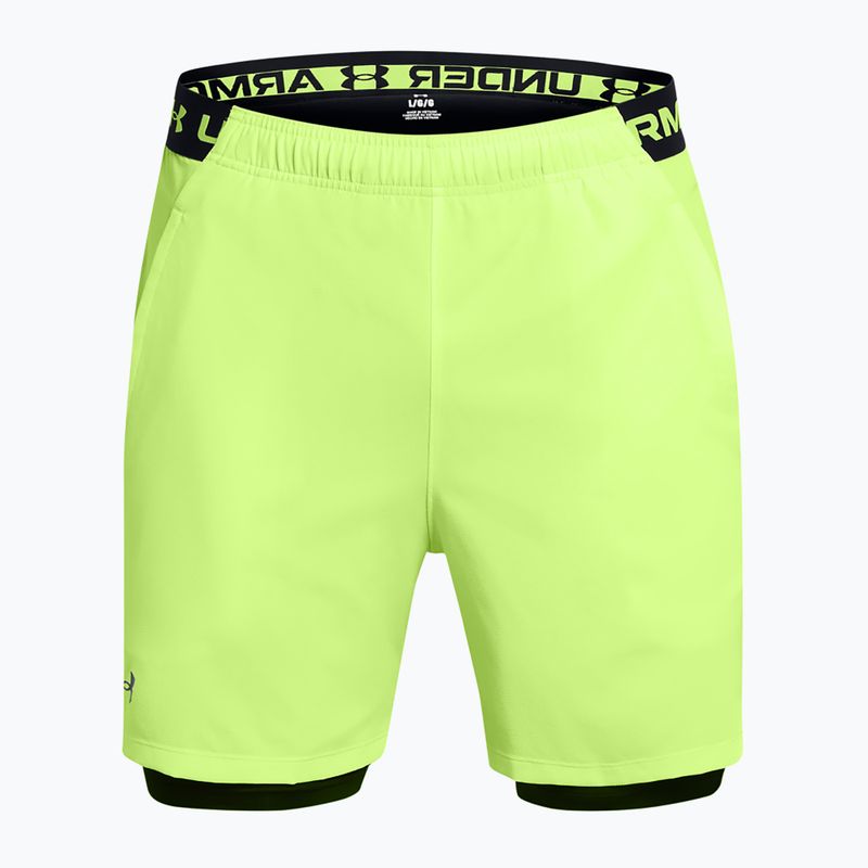 Under Armour ανδρικό προπονητικό σορτς Vanish Woven 2in1 Sts morph green / blavk / black 5